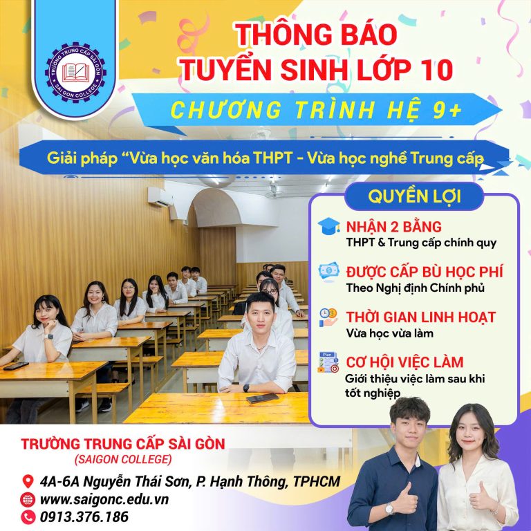 Khám Phá Chương Trình Hệ 9+ “Vừa Học Văn Hóa, Vừa Học Nghề”