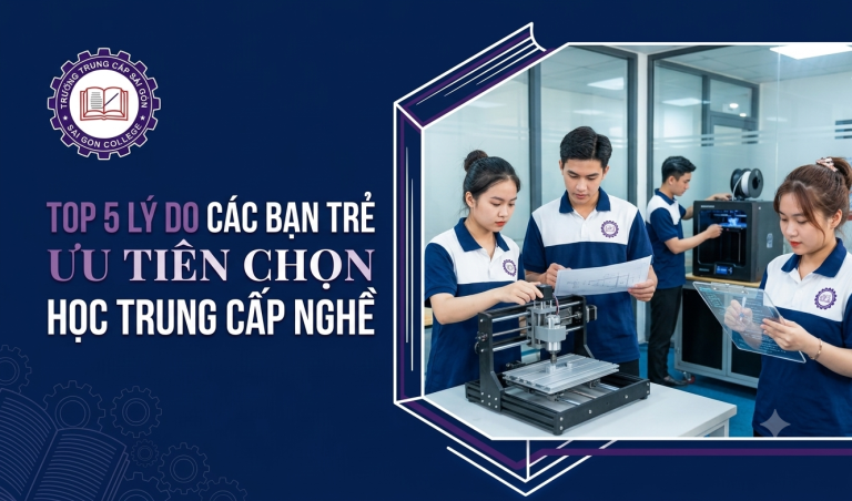 TOP 5 LÝ DO CÁC BẠN TRẺ ƯU TIÊN CHỌN HỌC TRUNG CẤP NGHỀ