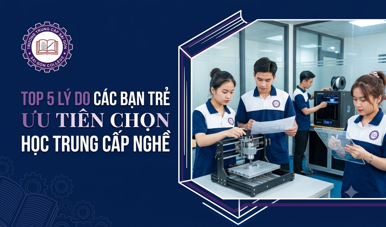 TOP 5 LÝ DO CÁC BẠN TRẺ ƯU TIÊN CHỌN HỌC TRUNG CẤP NGHỀ