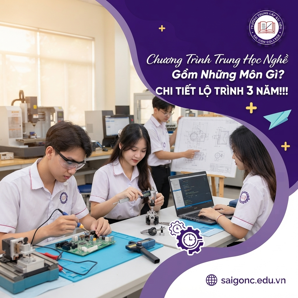 Chương Trình Trung Học Nghề Gồm Những Môn Gì? Chi Tiết Lộ Trình 3 Năm!!!