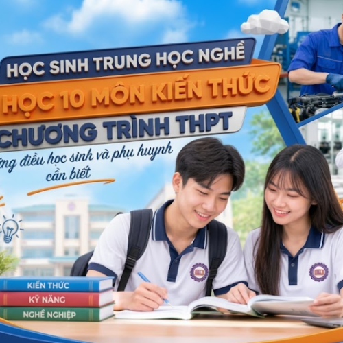 Học sinh trung học nghề sẽ học 10 môn kiến thức chương trình THPT